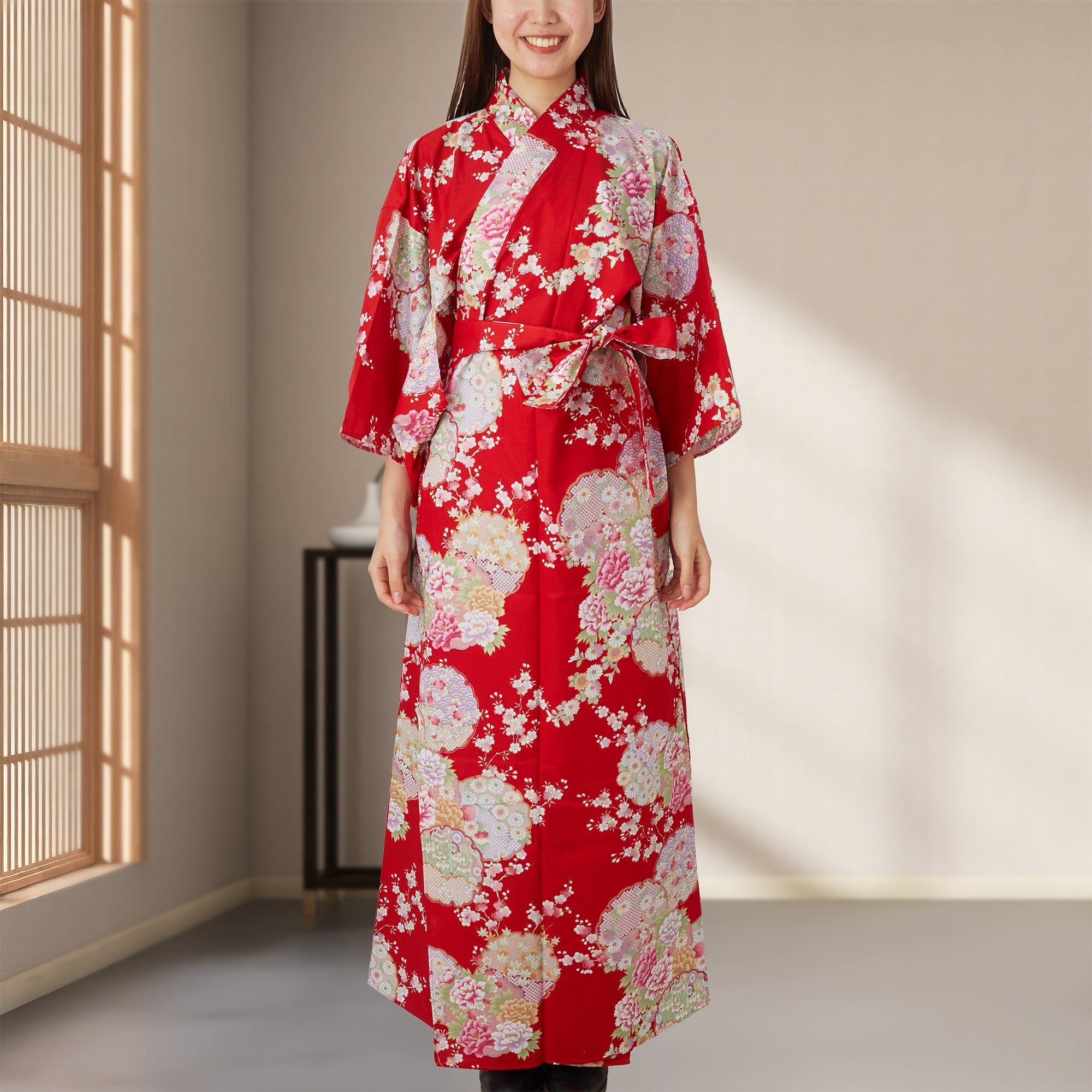 japanese red kimono dress CONYUMN Japanese Traditional Dress Kimono Robe For Kids Girls Yukata Kimono Robe Girls Sakura Kimono Dress Japanese Costume For Kids (Red,130)