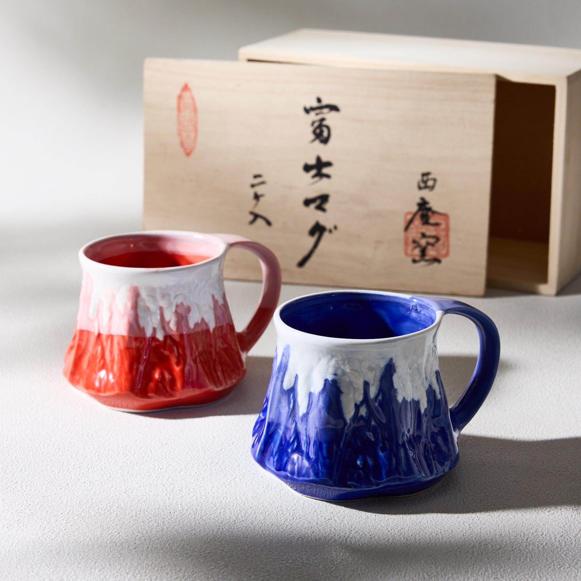 Mt. Fuji Mug Pair