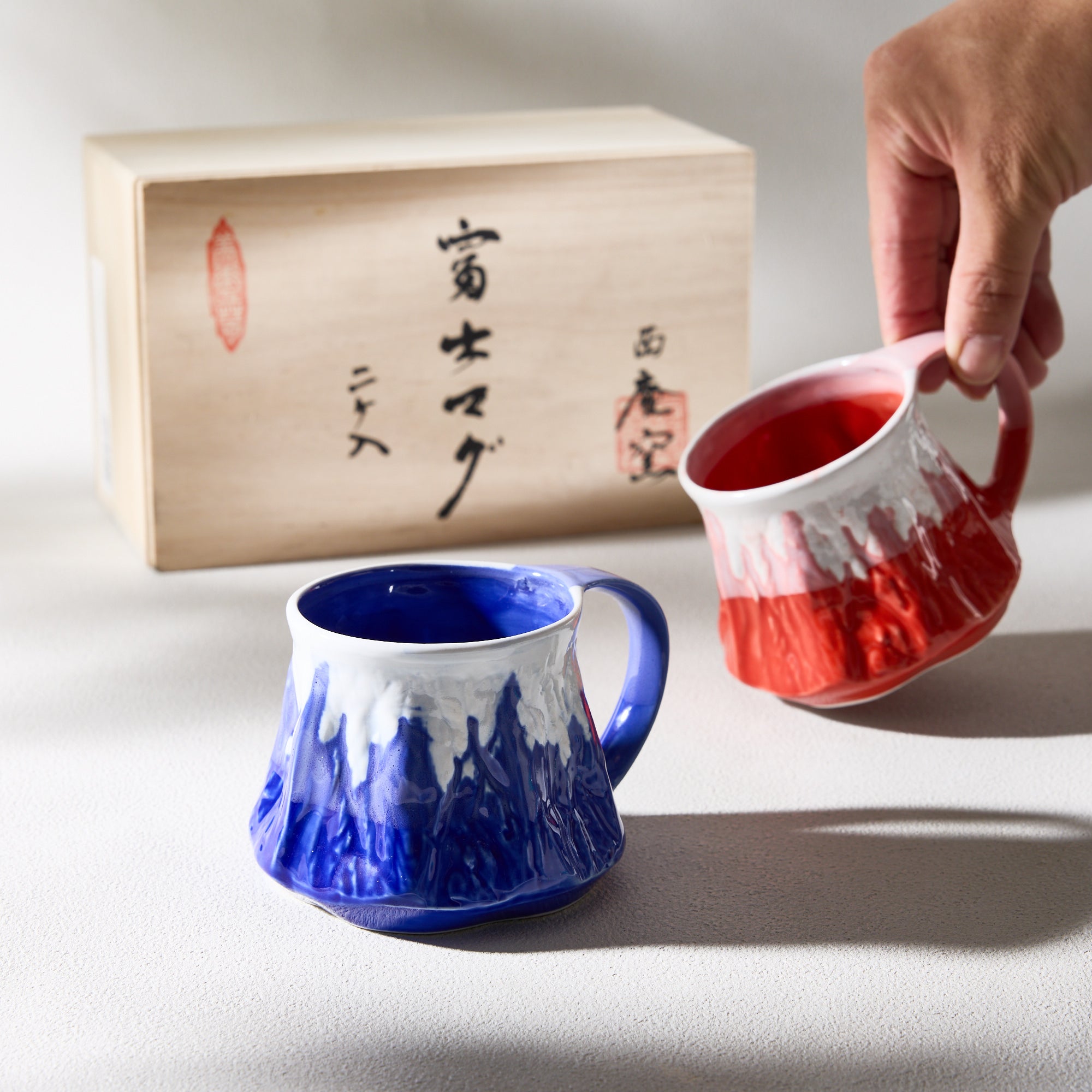 Mt. Fuji Mug Pair