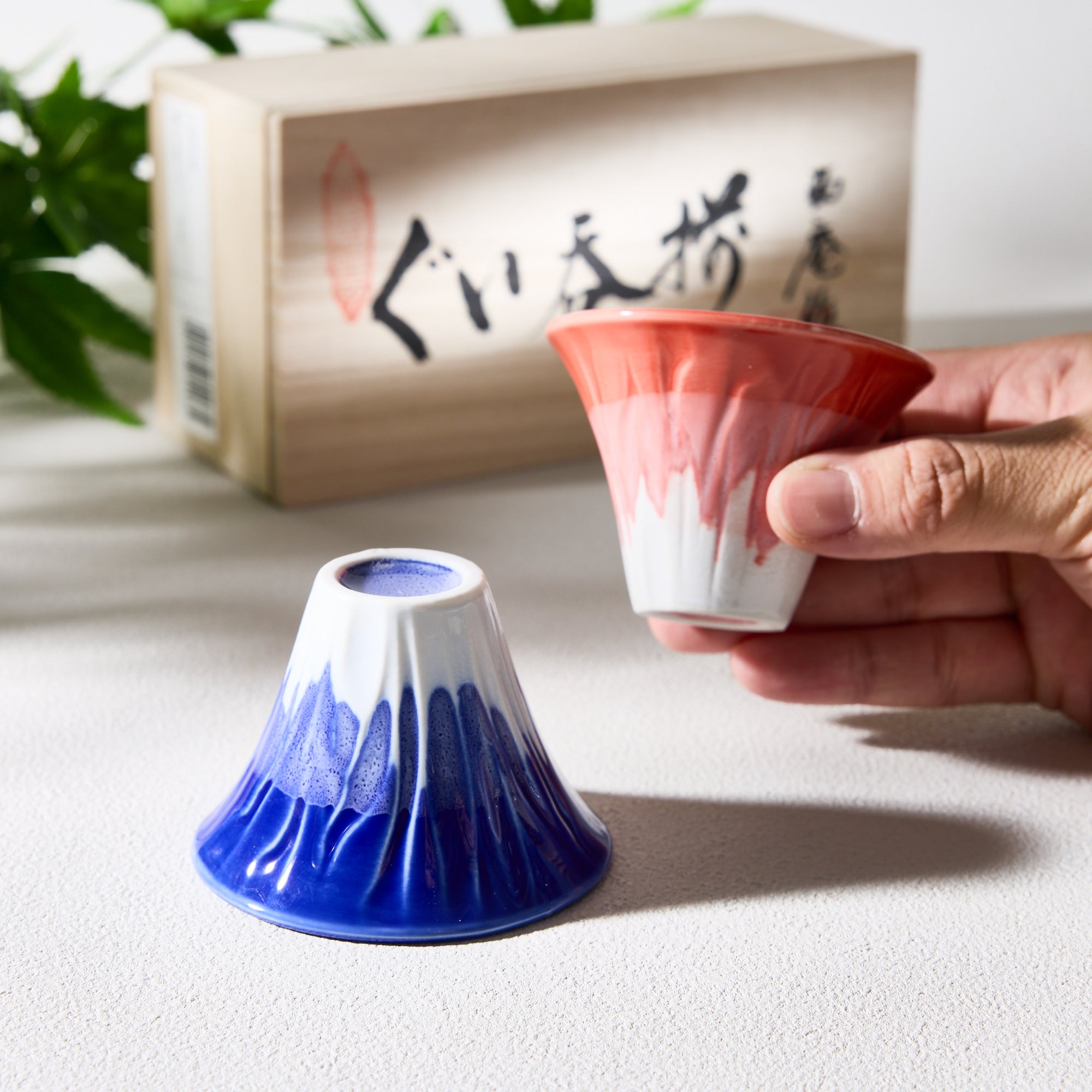 Mt. Fuji Sake Cup Pair
