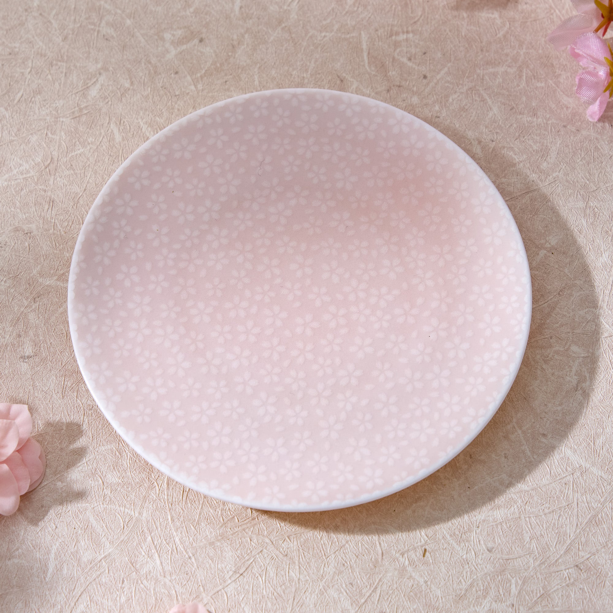 Miyama Mino Ware Sakura Saucer