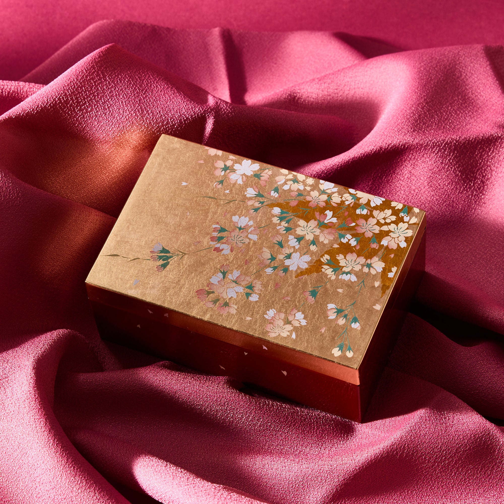 Gold Leaf Sakura Small Accessory Box