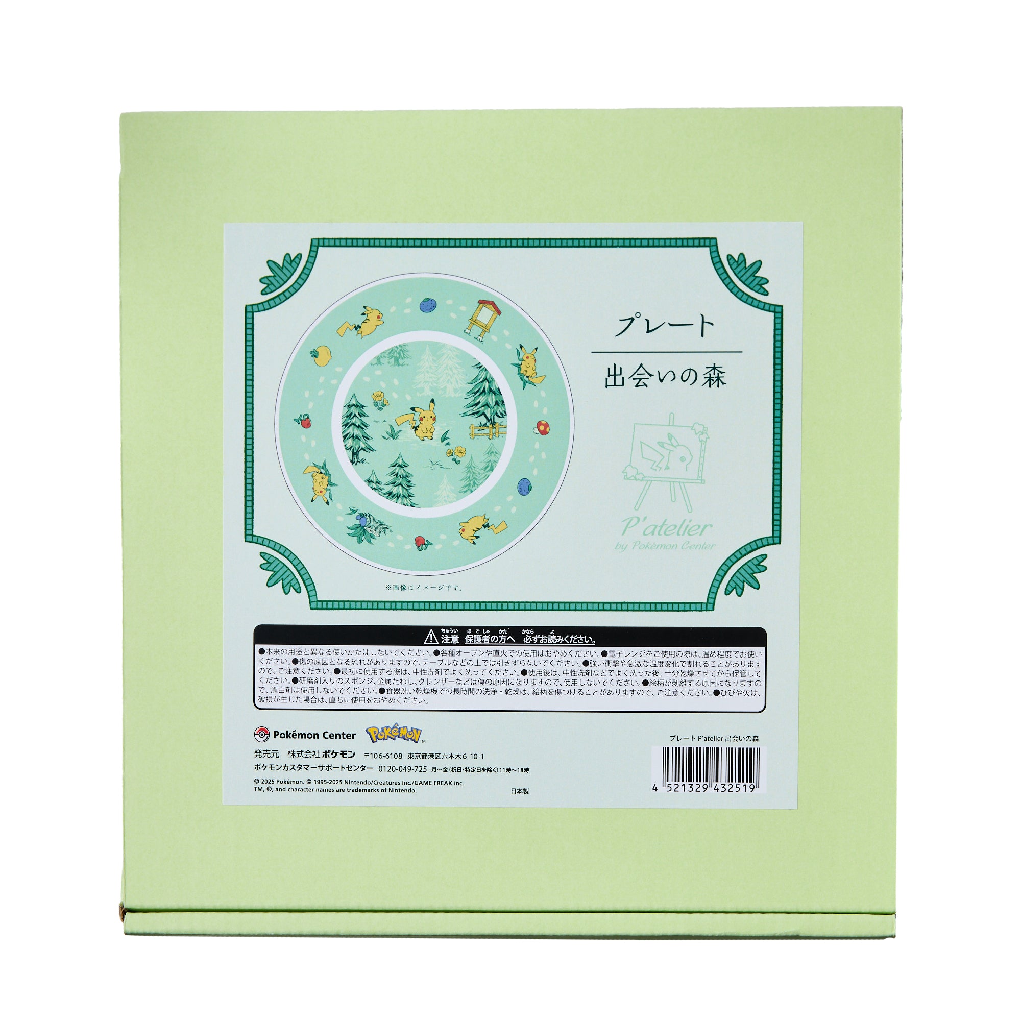 Pokemon P'atelier Forest Encounters with Pikachu Plate