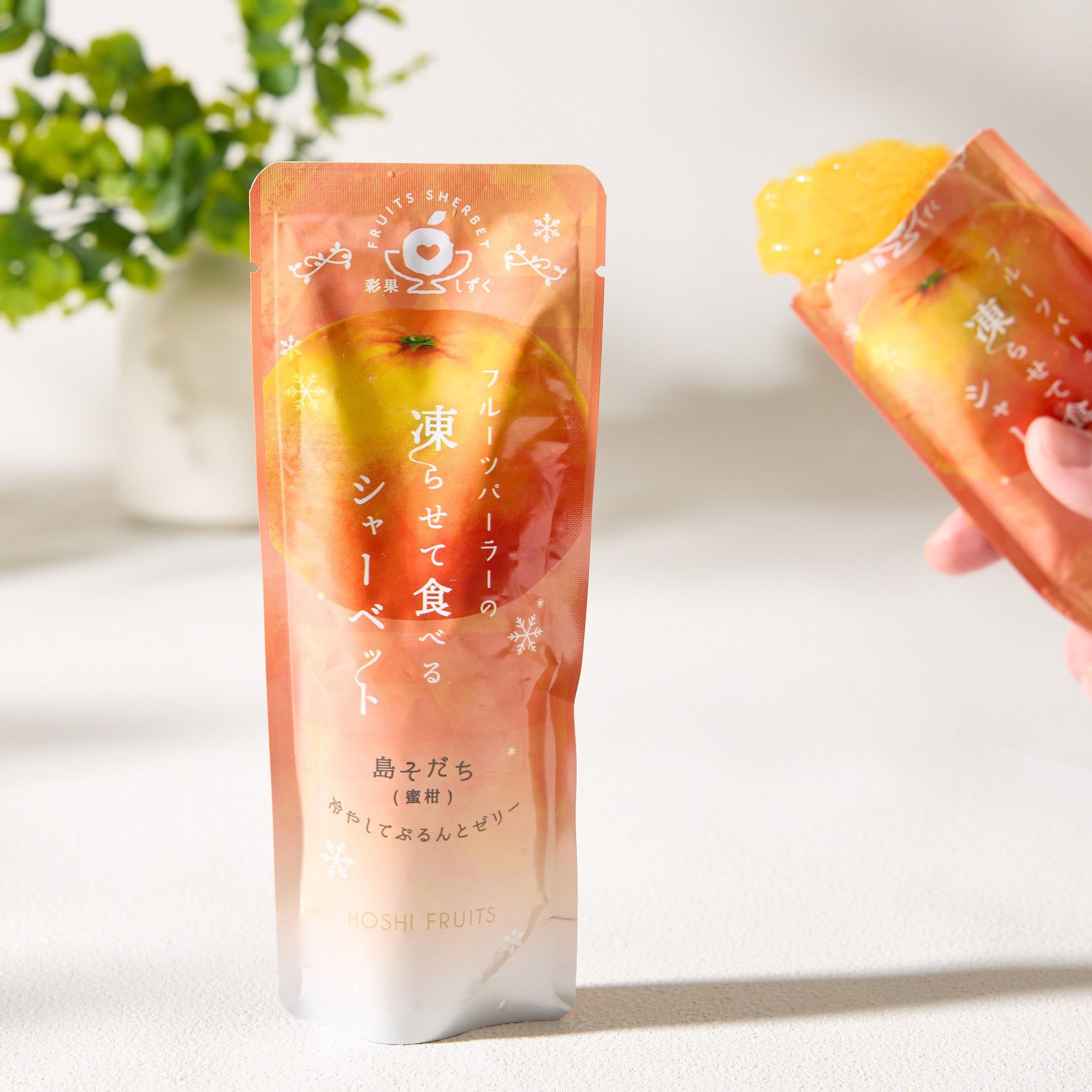 つゆか出品 Hoshi Fruits Frozen Sorbet Jelly - Unshu Mikan – Japan Haul
