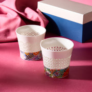 Translucent Yuzen Cup Set