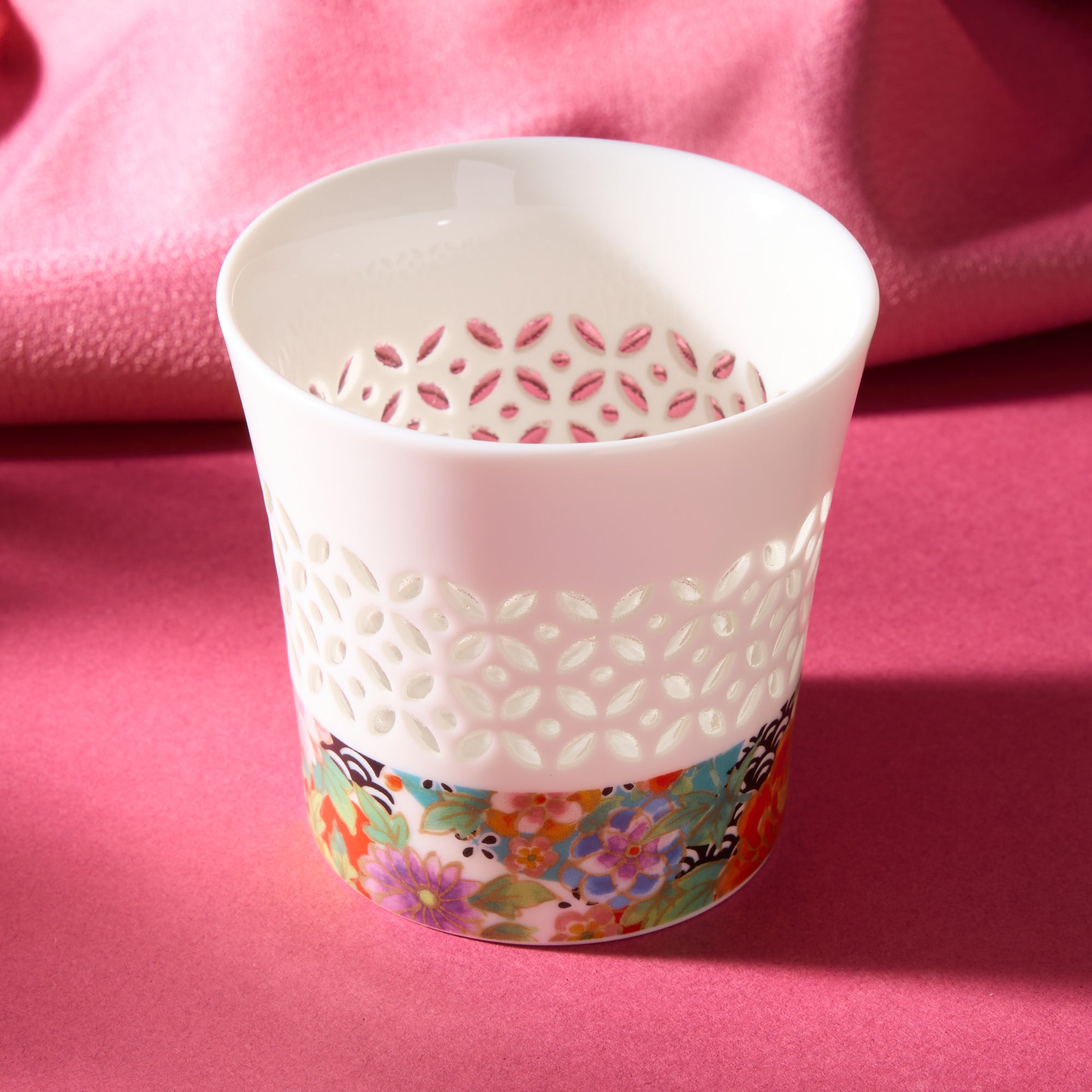 Translucent Yuzen Cup Set