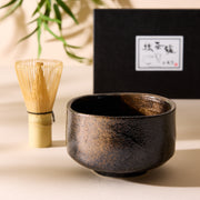 Kokusakin Gesho Matcha Bowl & Chasen Set