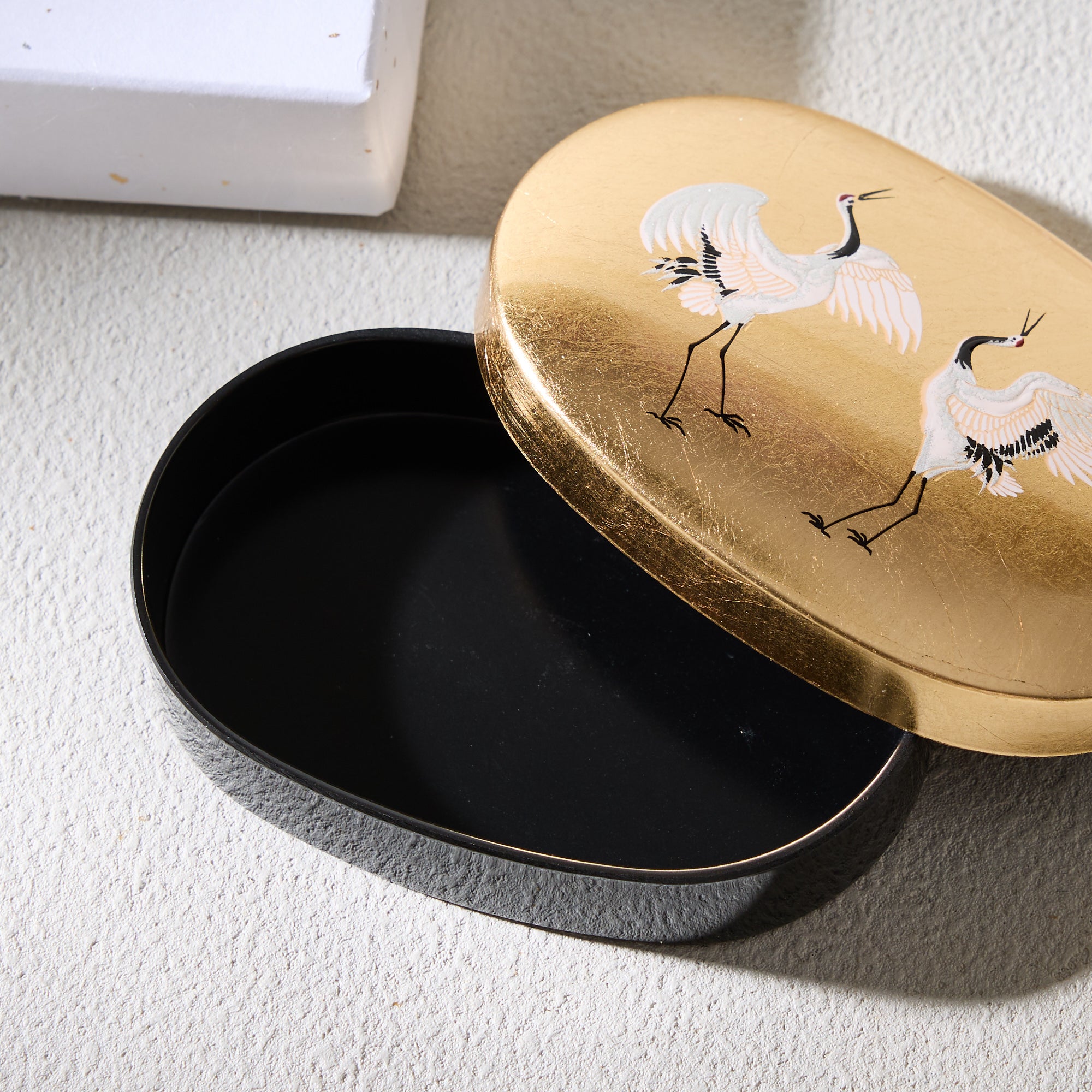 Gold Leaf Accessory Case - Crane