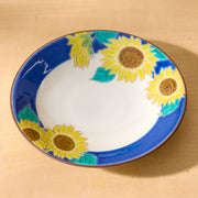 Sunflower Kutani Ware Dish