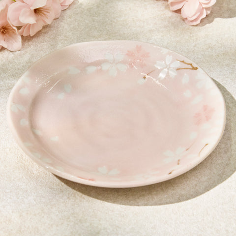 yamatake china 23㎝プレート　ピンク　50枚　洋食皿　26165 Sakura Kozara Plate – Japan Haul