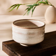 Hakeme-style Snow Brushed Matcha Bowl