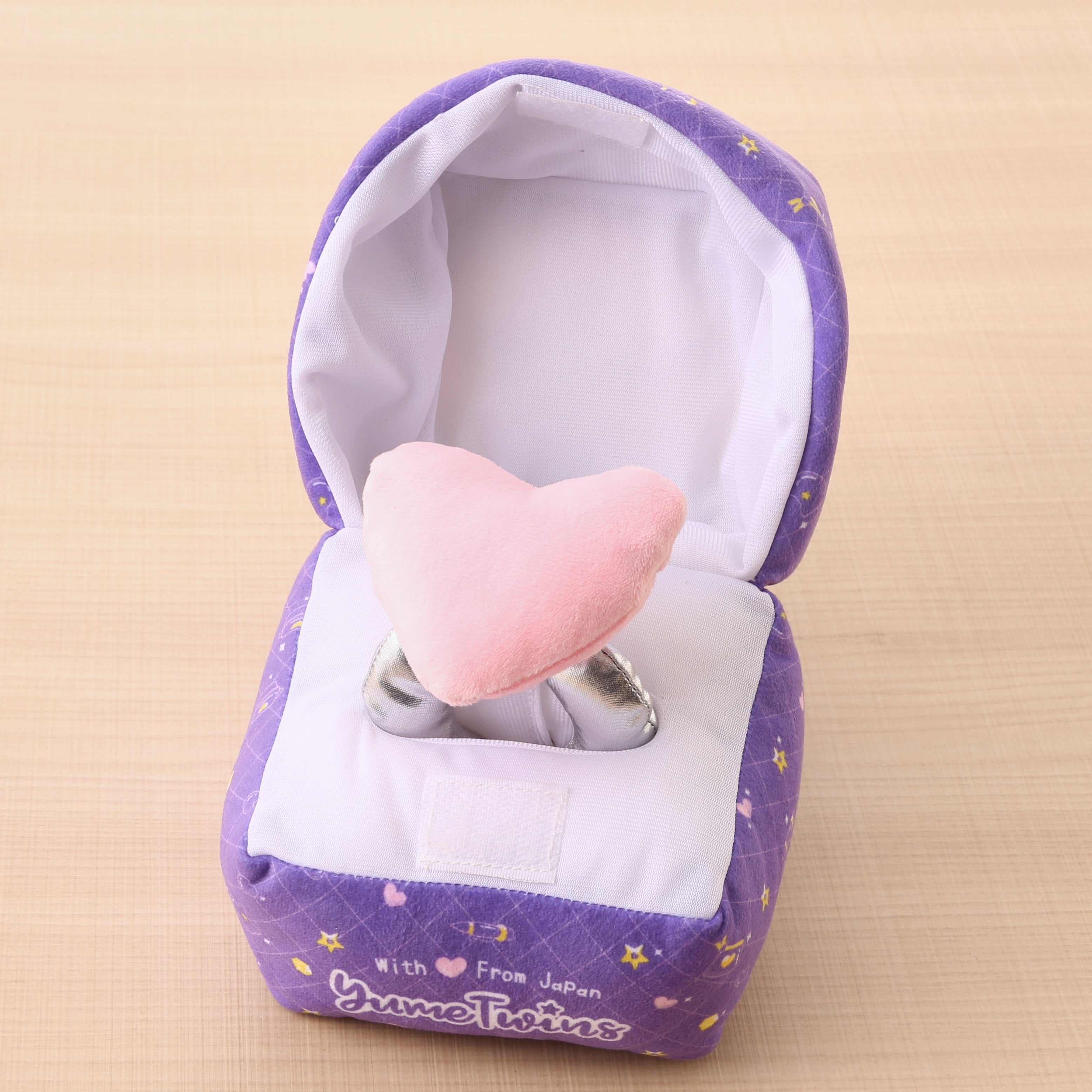 YumeTwins Original Engagement Ring Box Phone Stand Cushion Set