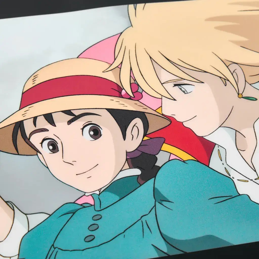 Sophie and Howl from Howl's Moving Castle, a Studio Ghibli movie.