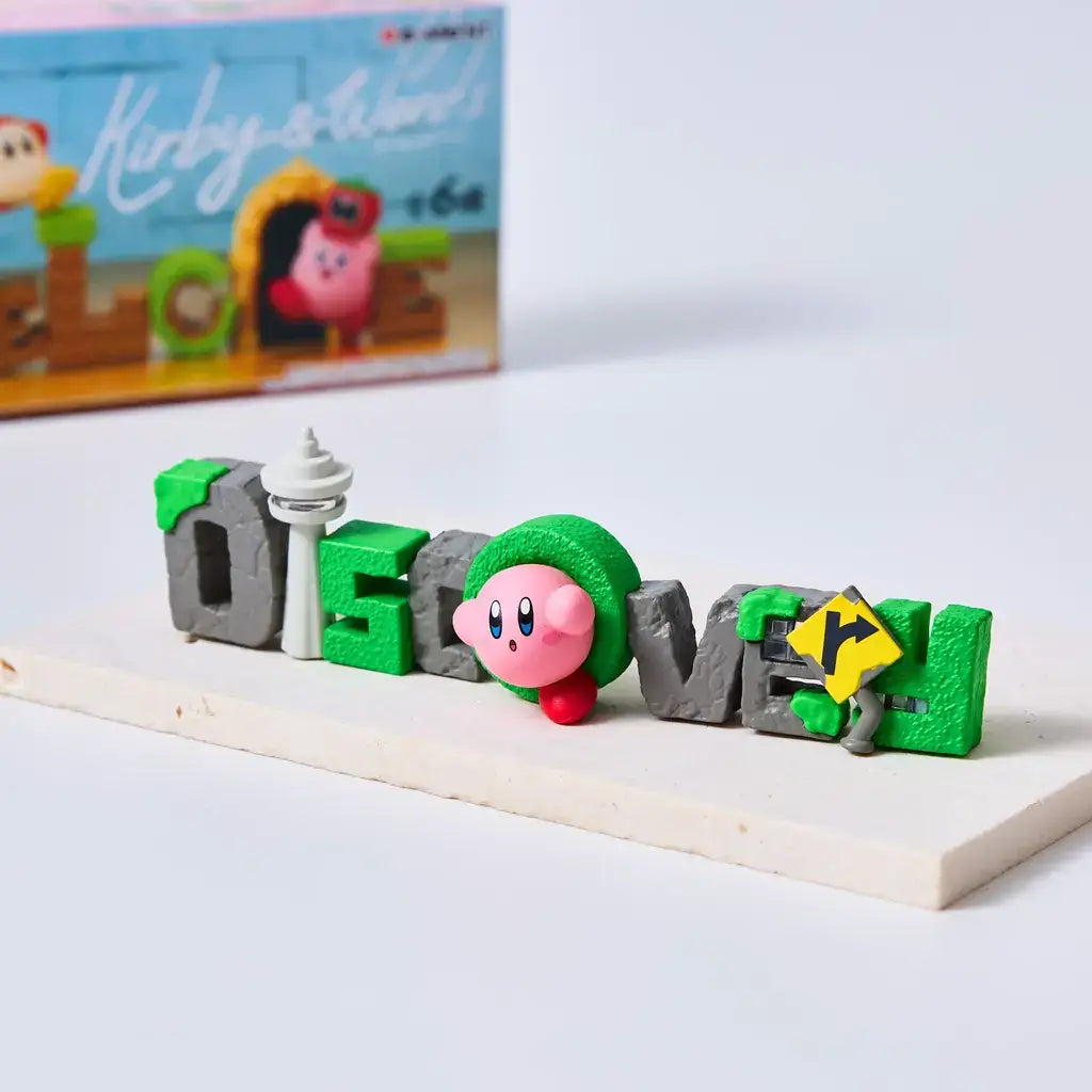 Statue featuring Kirby, a popular character from Japanese video games. 