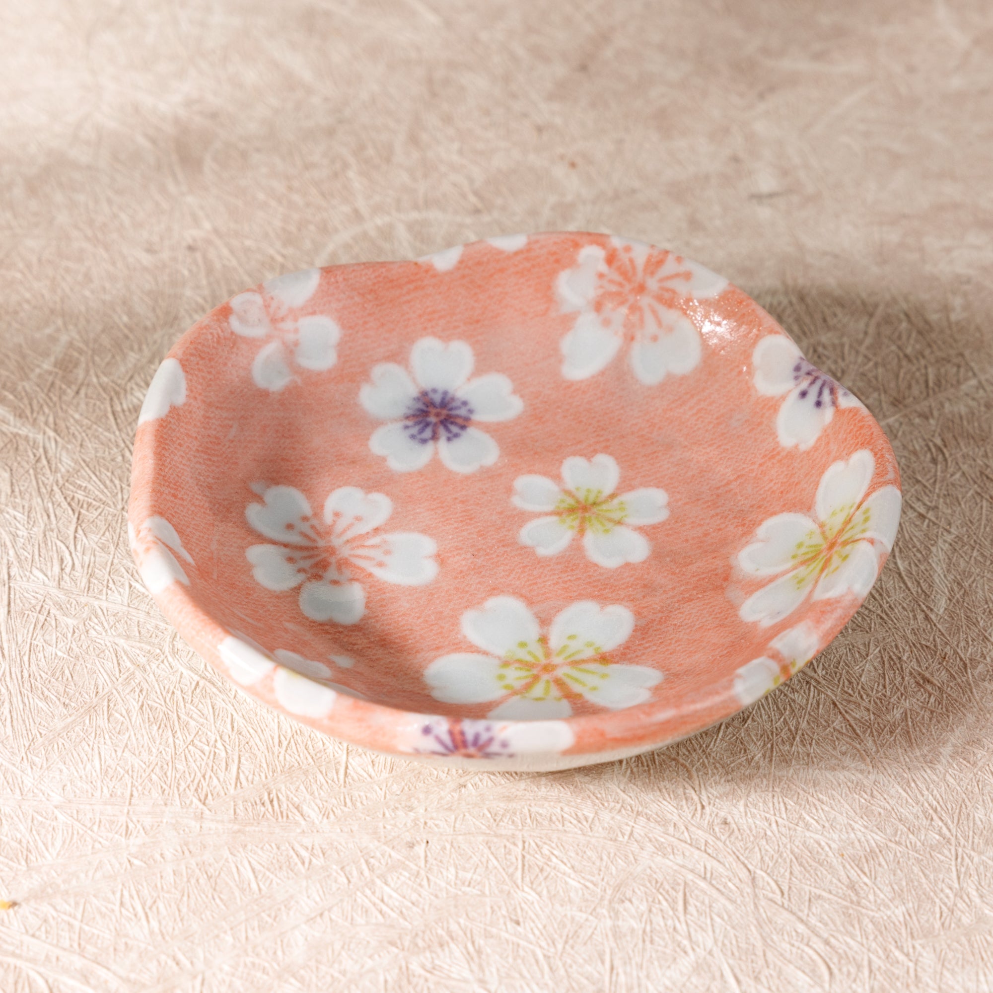 Mamezara Floral Pink Plate