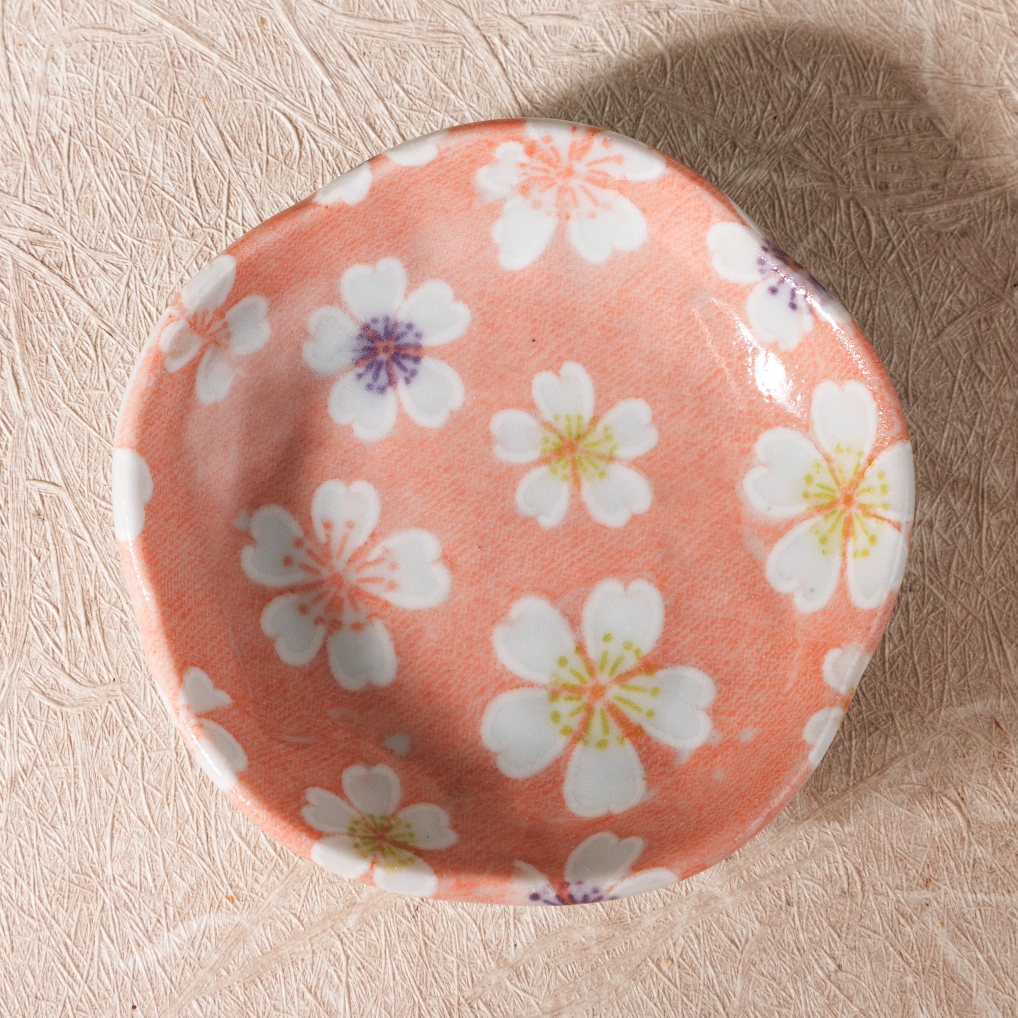 Mamezara Floral Pink Plate