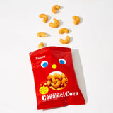 Caramel Corn Puffs with Peanuts