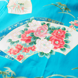 Japanese Cotton Kimono Robe -Turquoise blue