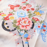 Japanese Kimono Robe - Floral Beige