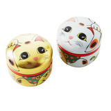 Maneki Neko Lucky Cat Tea Set - Hojicha & Fukamushicha-