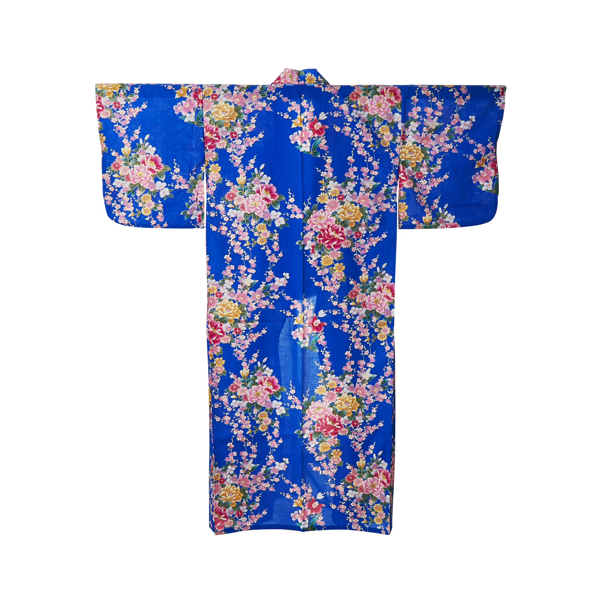 Japanese Kimono Robe - Blue Peony