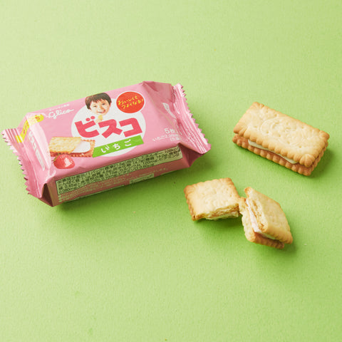 Bisco Mini Strawberry Cream (10 pcs )
