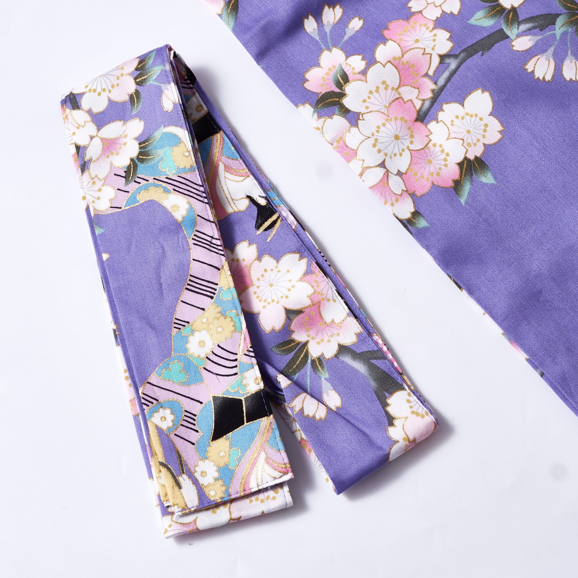 Japanese Kimono Robe (Purple Sakura)