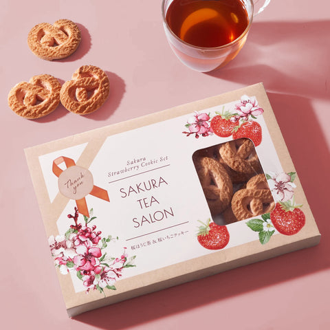 Sakura Hojicha & Sakura Strawberry Cookies Gift Set