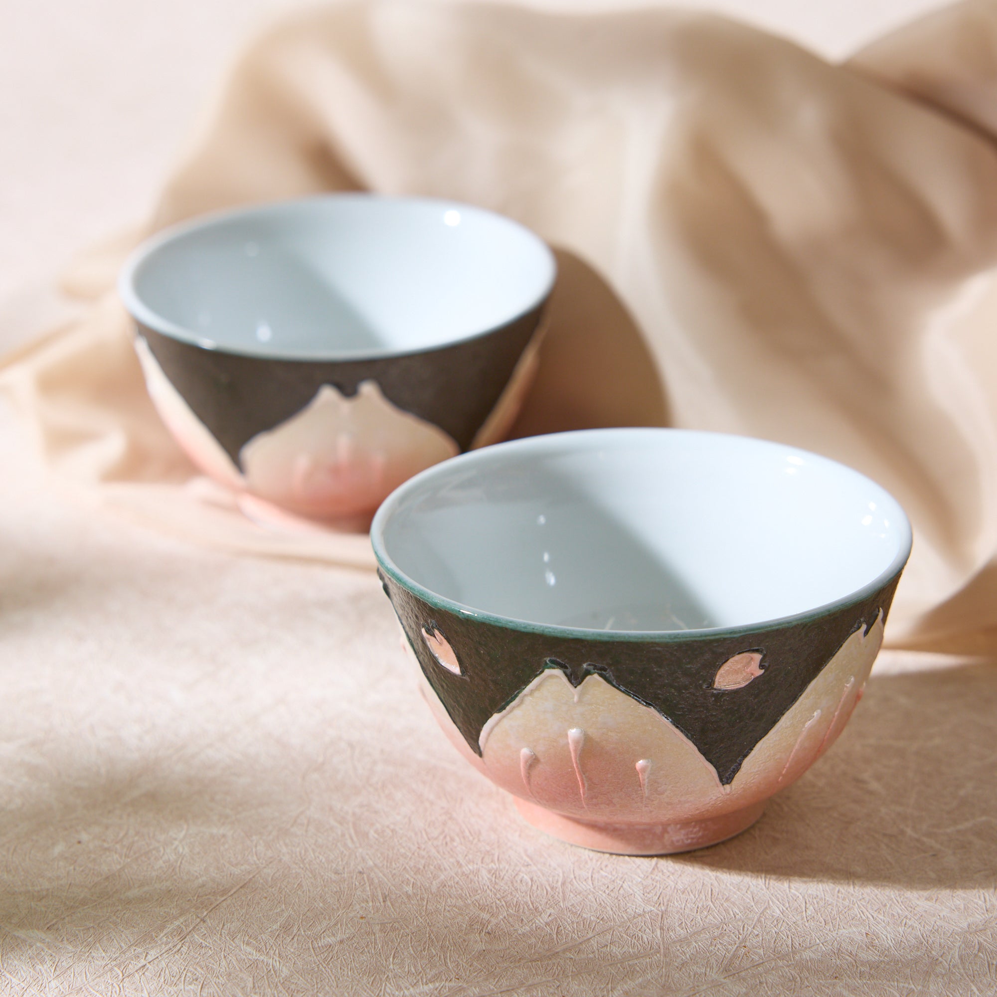 Hasami Ware Sakura Teacups (2 pieces)