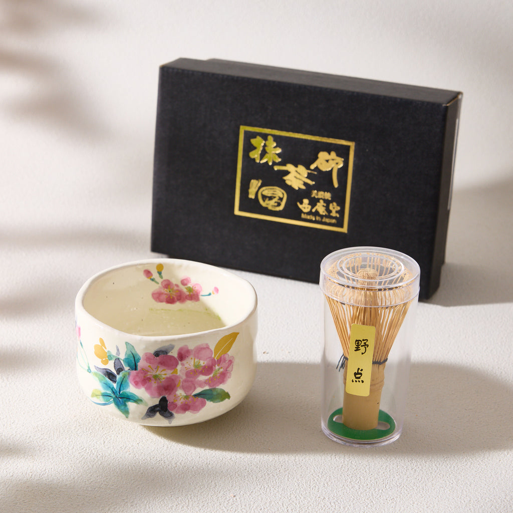 Sakura Matcha Bowl & Chasen Set