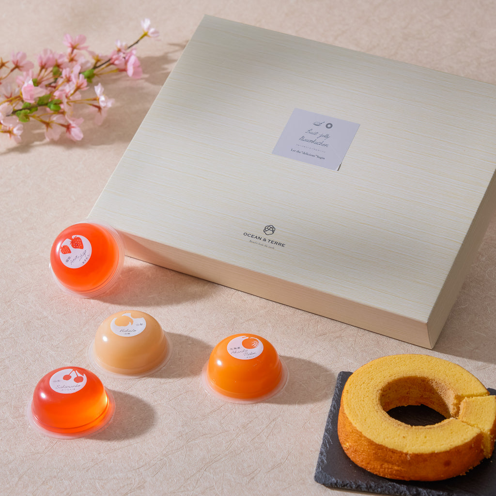 Hokkaido Baumkuchen & Premium Fruit Jelly Set