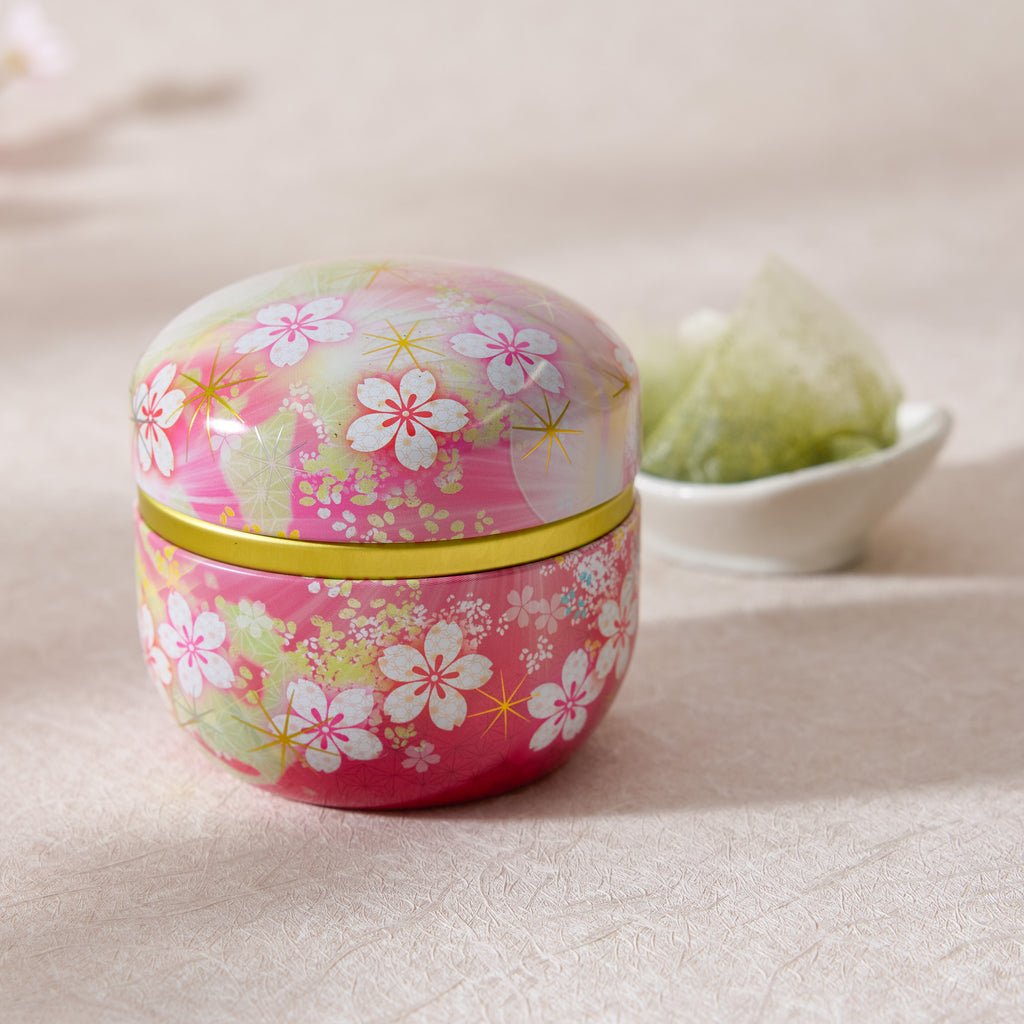 Suzuko Ryokucha Tea, Pink Sakura Canister (6 bags)