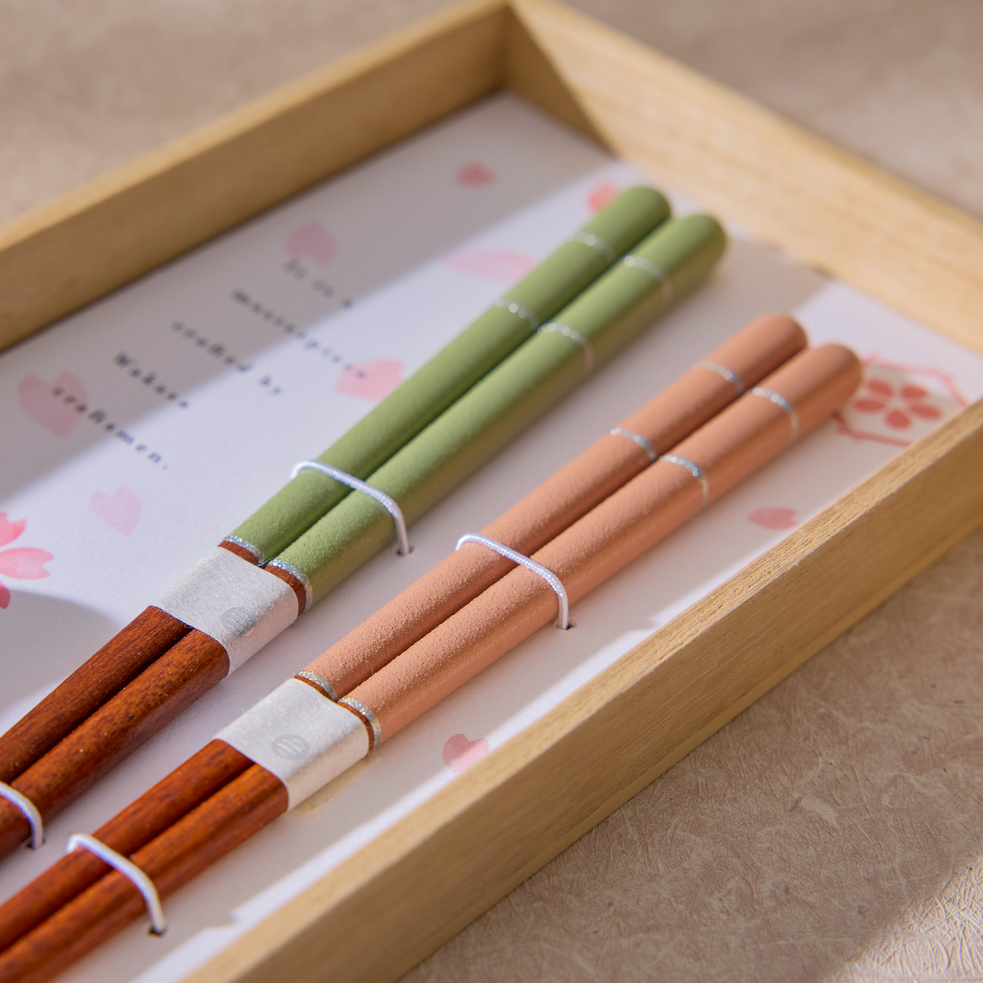 Sakura Chopsticks Gift Set (Green)