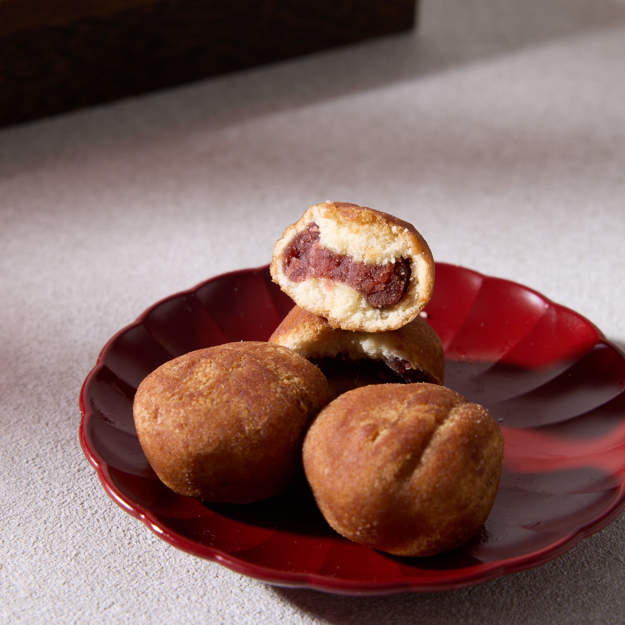 Strawberry Anko Doughnuts