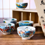 Ukiyo-e Sencha Teacup Set (5 pieces)