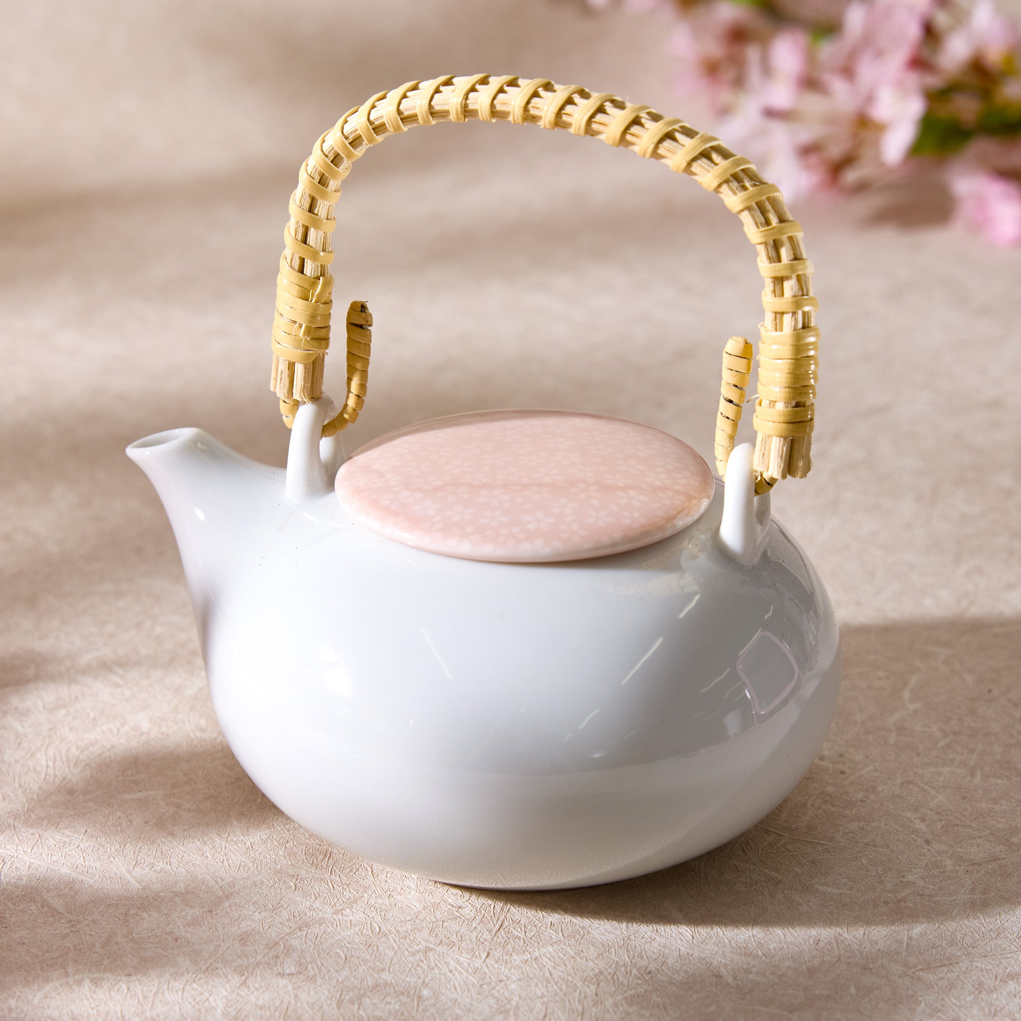 Miyama Mino Ware Sakura Teapot