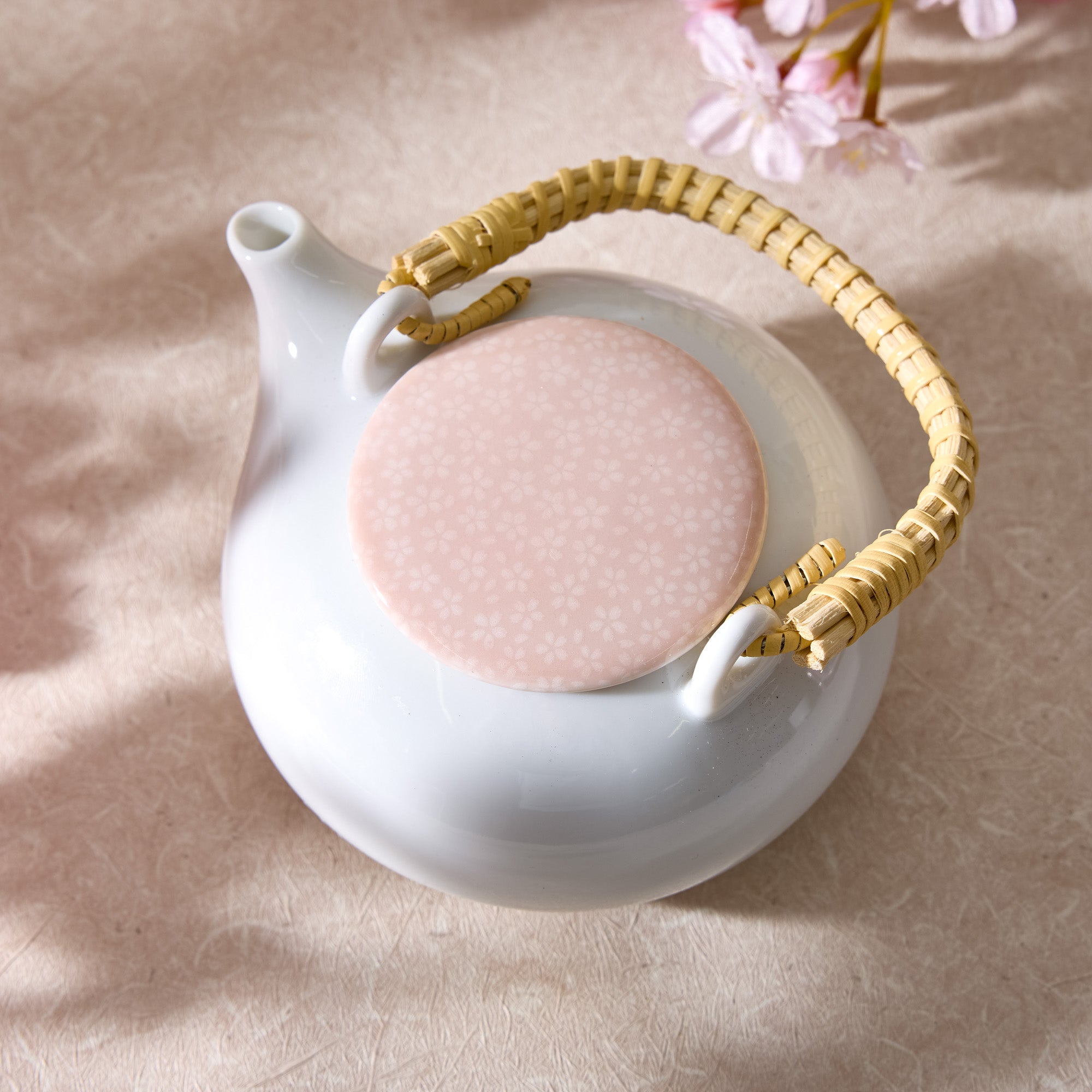 Miyama Mino Ware Sakura Teapot