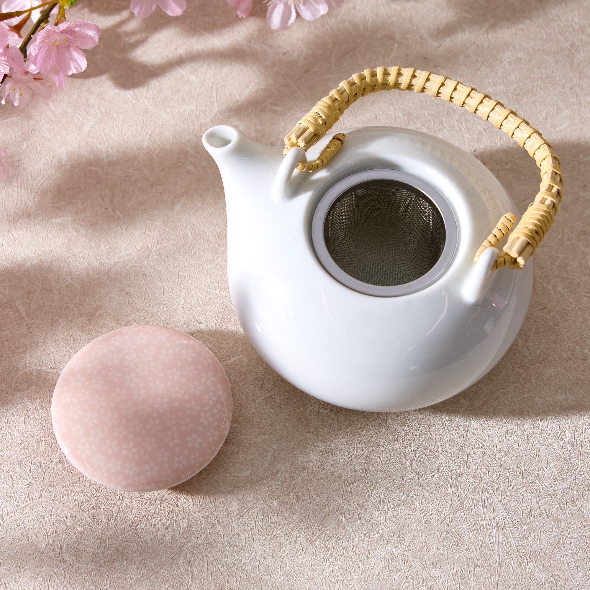 Miyama Mino Ware Sakura Teapot