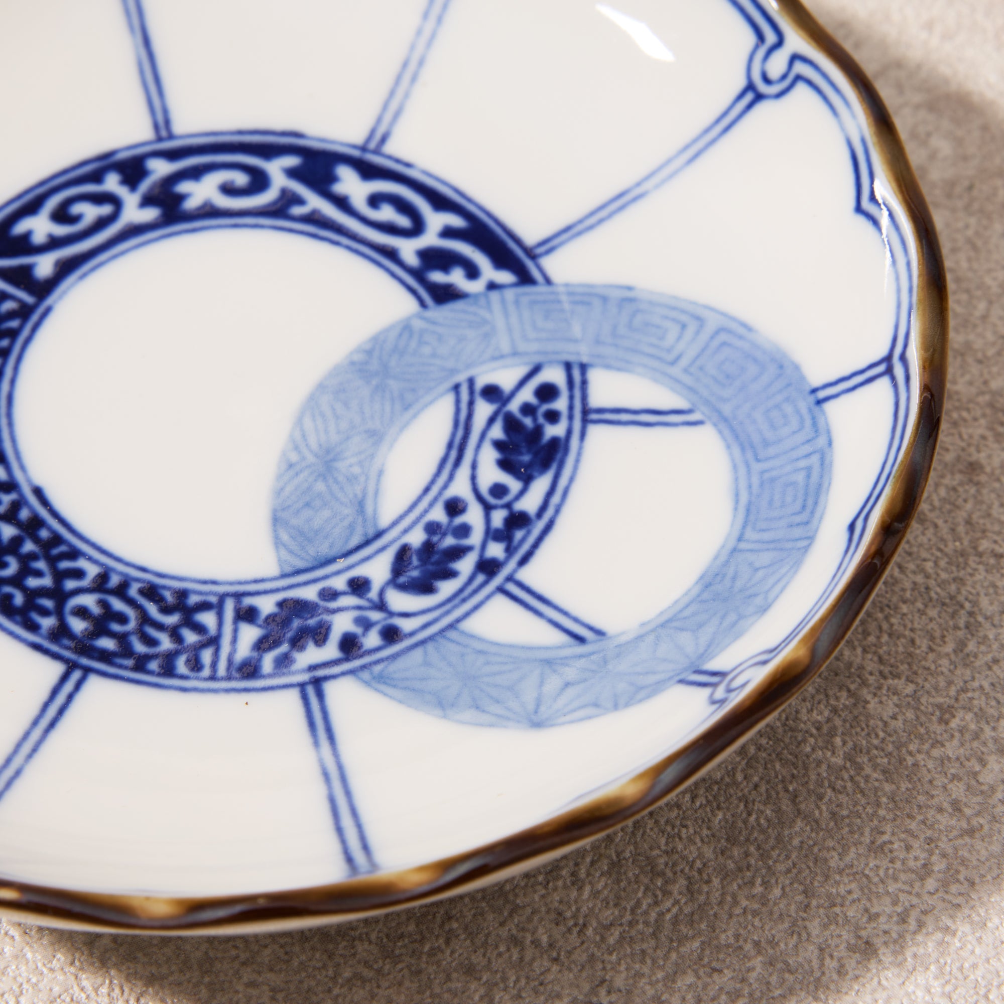 Mino Ware Indigo Plate