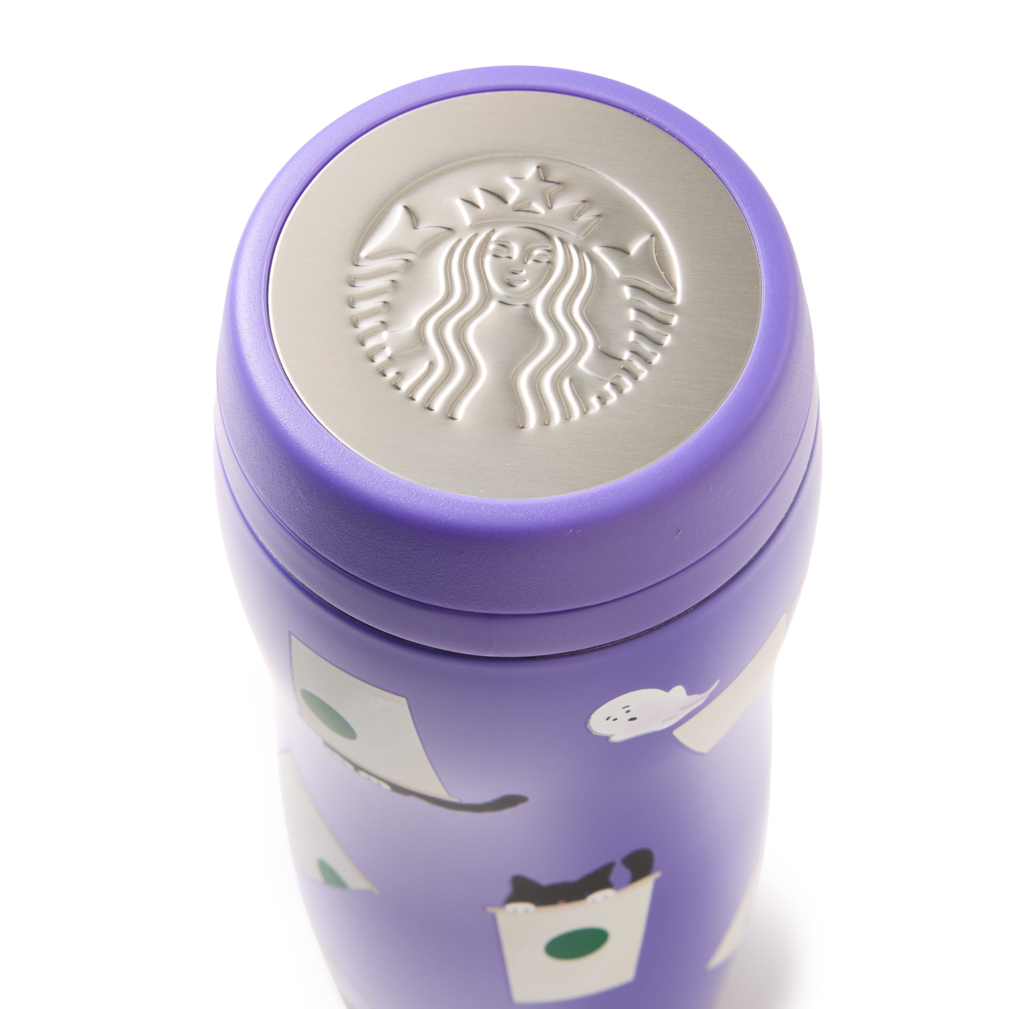 Starbucks Halloween 2025 Cat Curved Stainless Steel Bottle 355ml