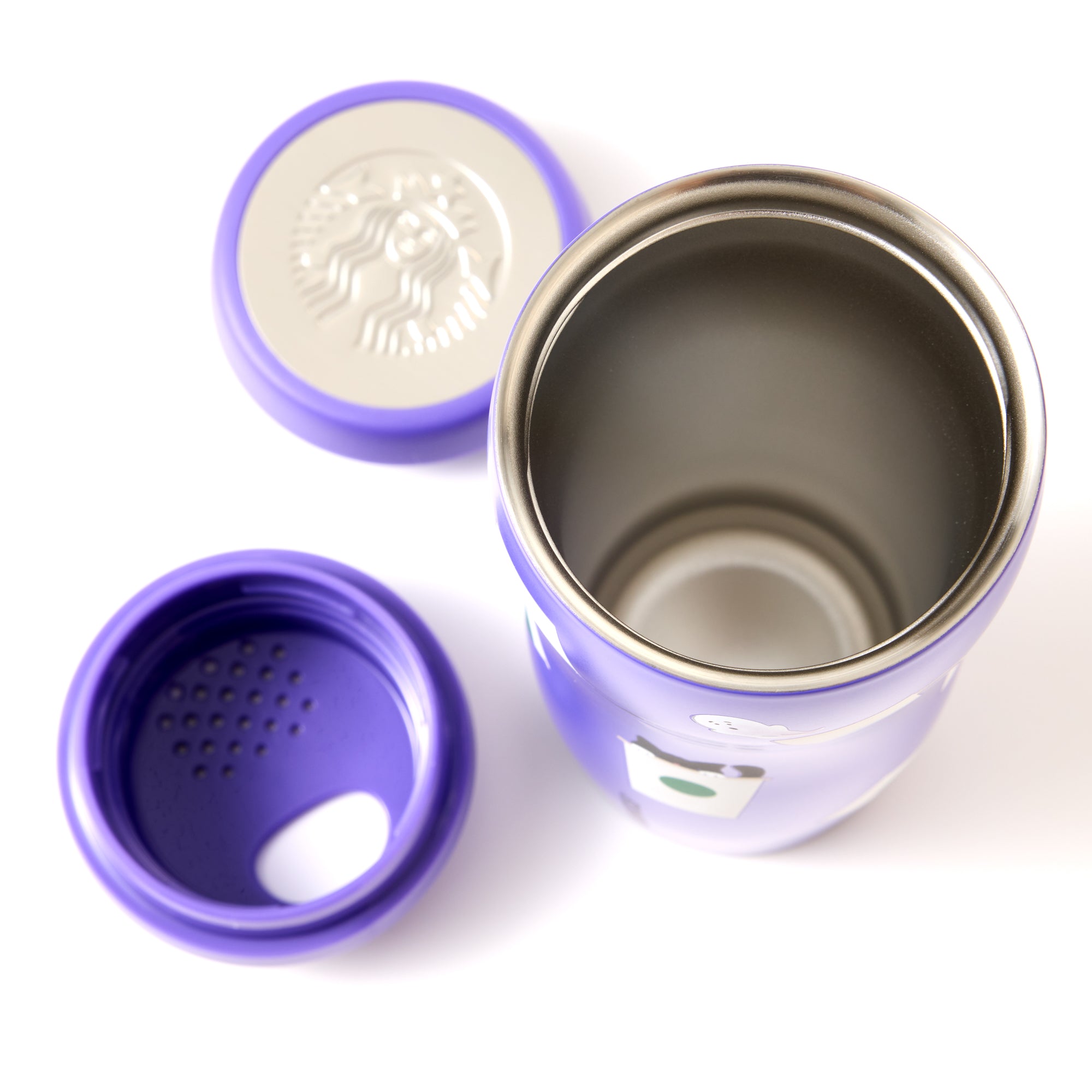 Starbucks Halloween 2025 Cat Curved Stainless Steel Bottle 355ml