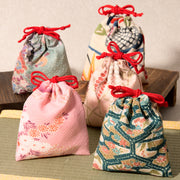 Vintage Kimono Cloth Pouch (5 piece set)