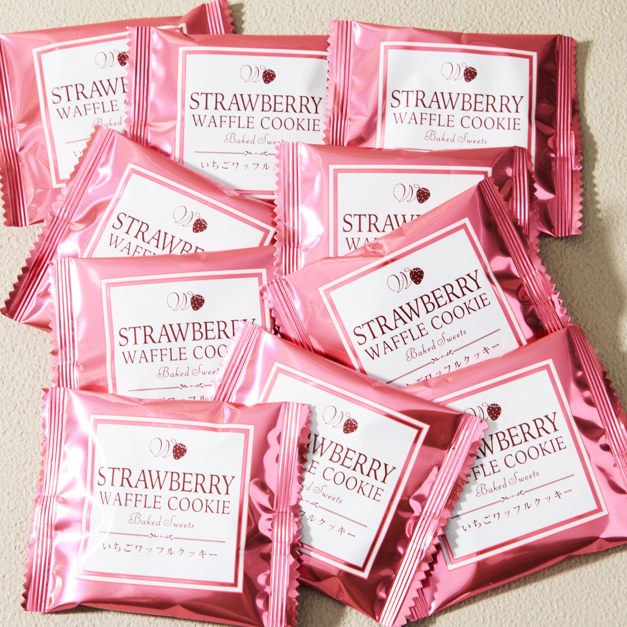 Strawberry Waffle Cookie (10 pieces)