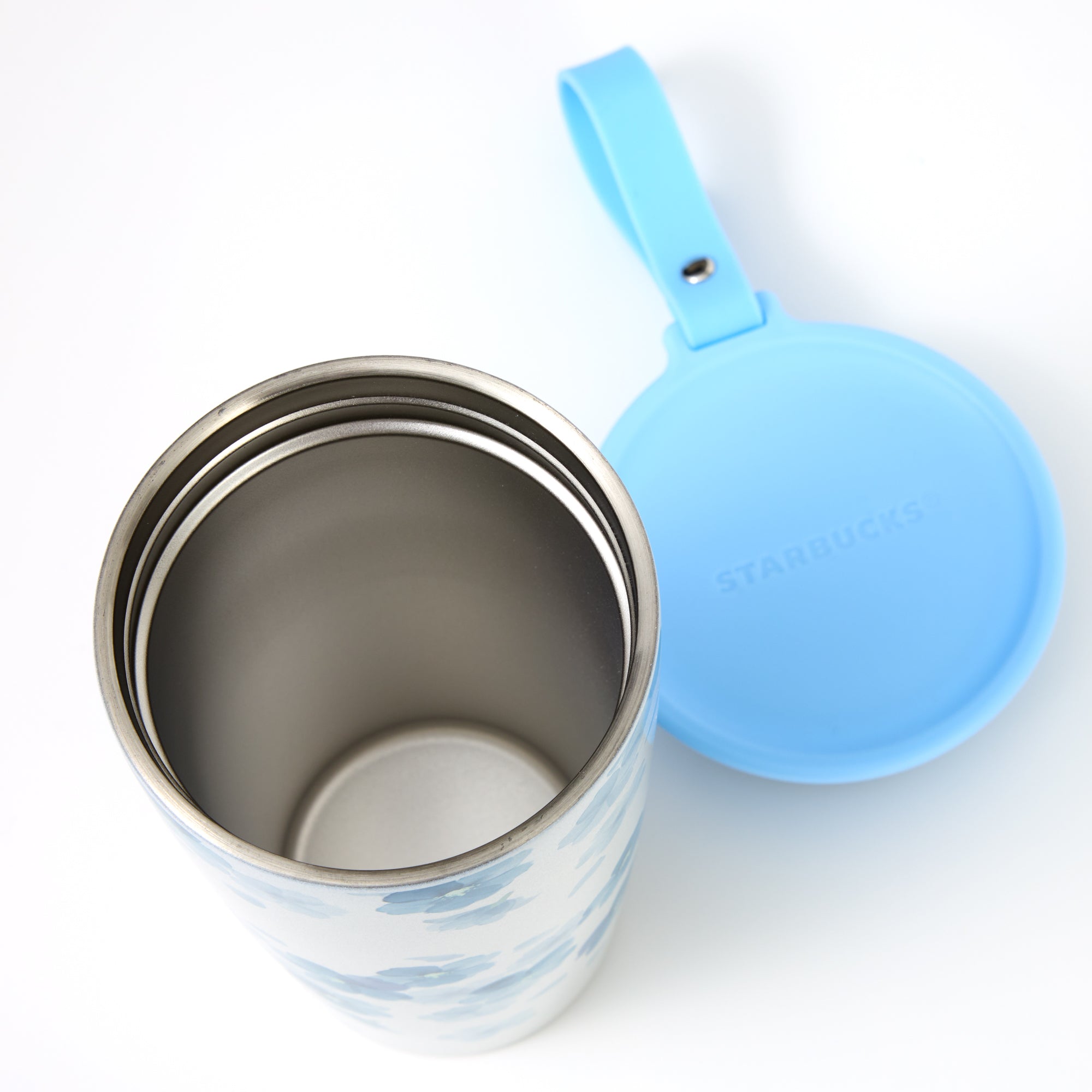 Starbucks Sakura 2026 Strap Cup Shape Stainless Steel Bottle Airy Blue