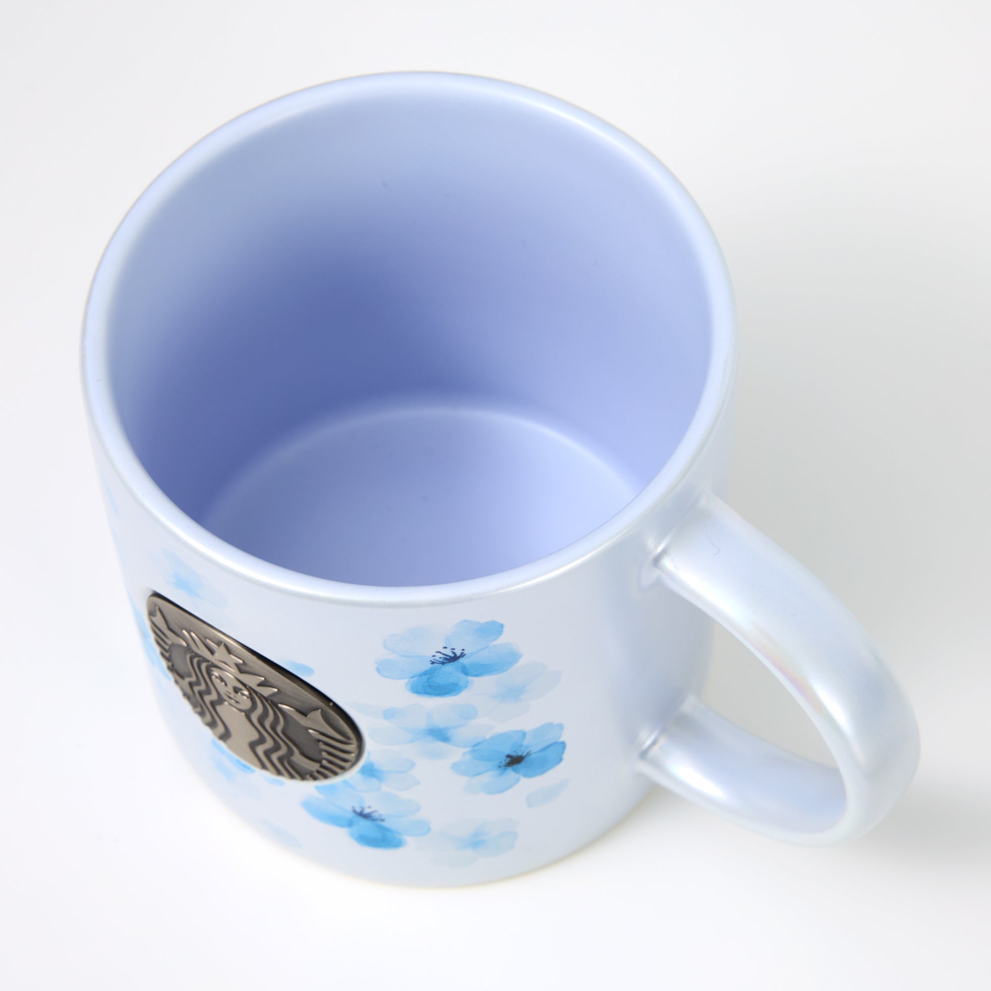Starbucks Sakura 2026 Mug Silver Airy Blue 355ml