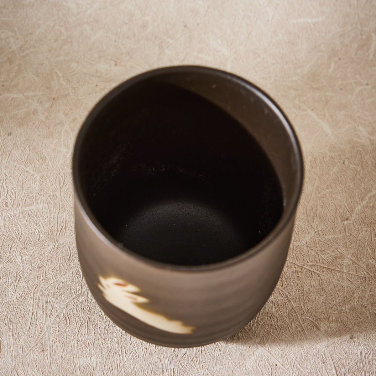 Tokoname Ware Tsukimi Rabbit Yunomi Teacup