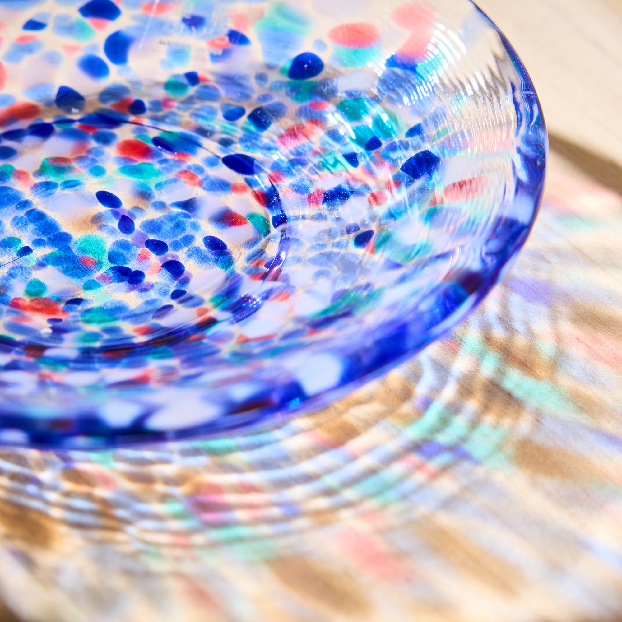 Tsugaru Glass Plate - Summer Sea