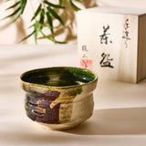Oribe-style Mino Ware Matcha Bowl