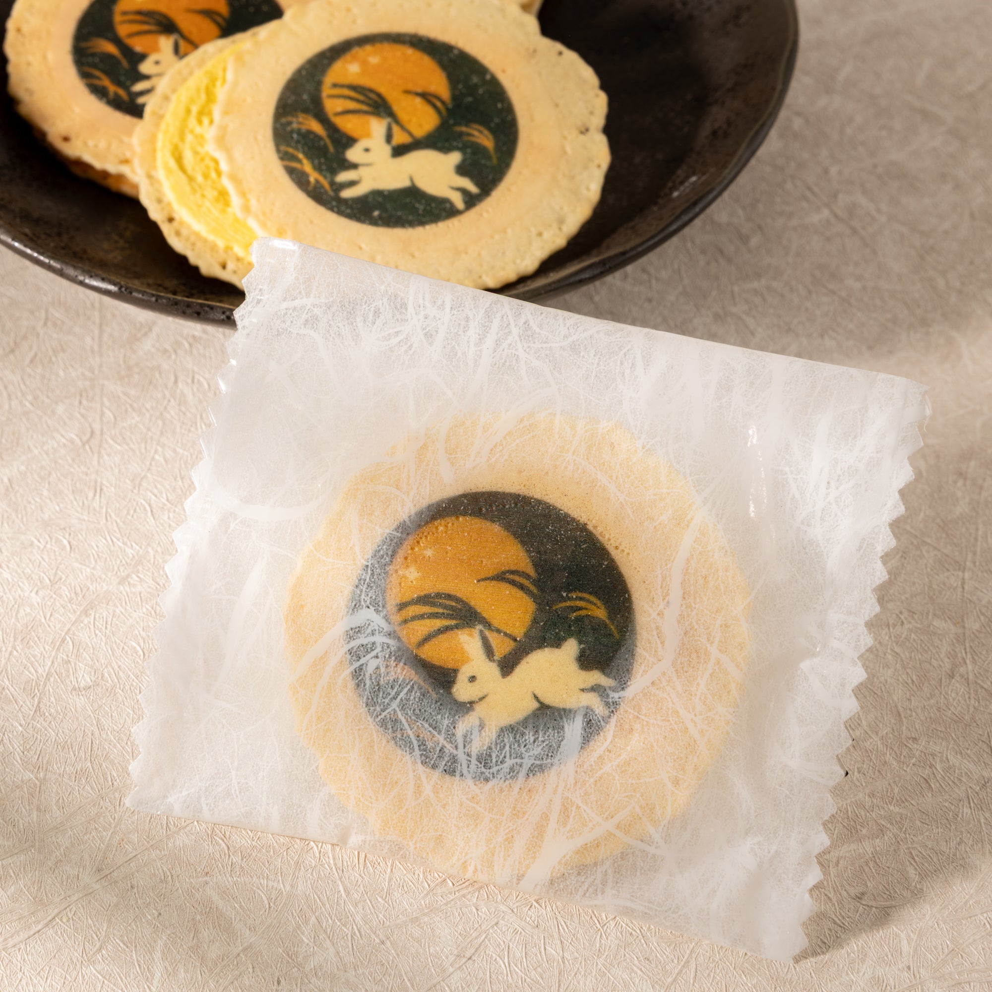 Tsukimi Mikan Cream Cookie   (10 pieces set)