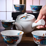 Ukiyo-e Kyusu Teapot Set